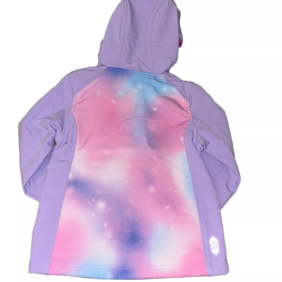 NWT Free Country Super Softshell Wind & Water Resistant Purple Jacket, Girls 4 - Picture 4 of 7